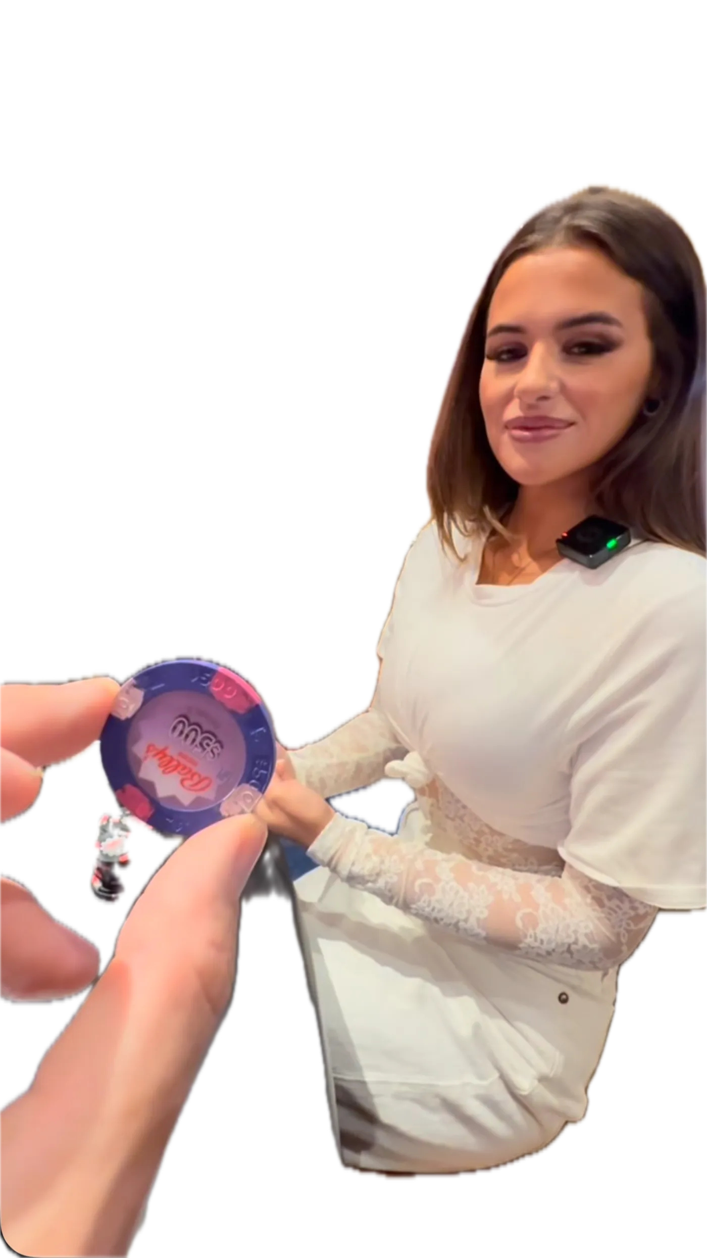 Anastasia Cerasani at the blackjack table